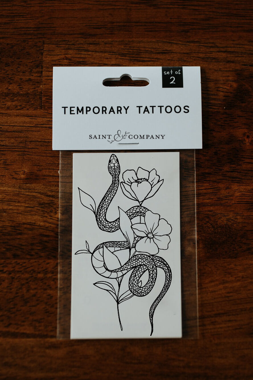 Saint & Company garden snake tattoo