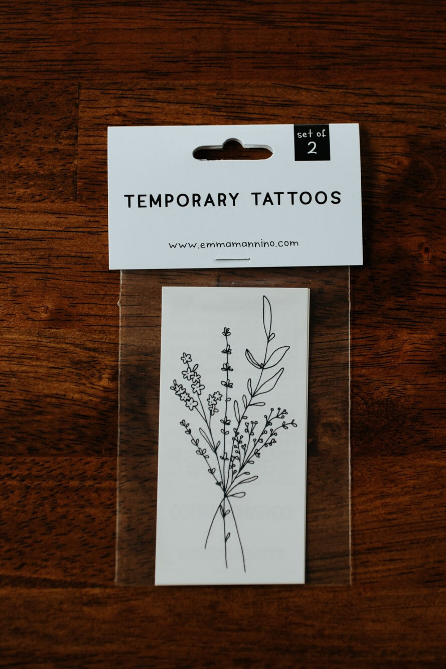 Saint & Company handpicked florals tattoo