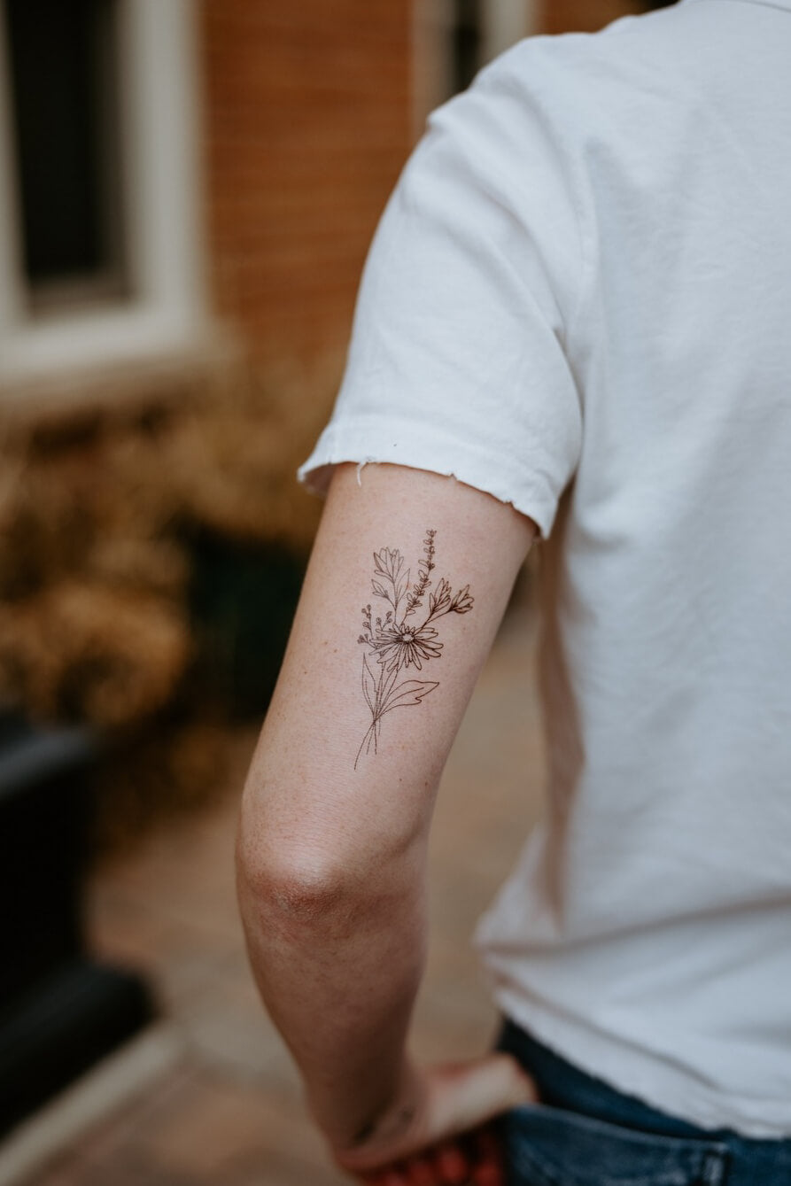 Saint & Company meadow flora tattoo
