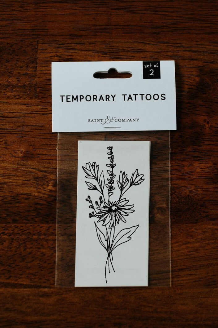Saint & Company meadow flora tattoo