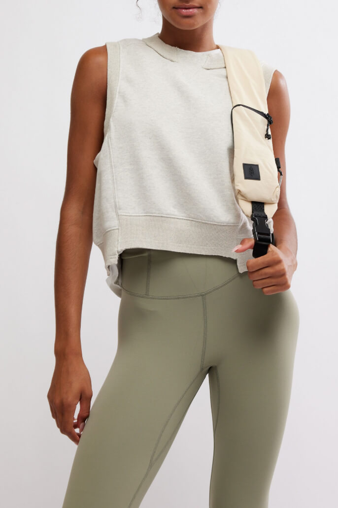 Free People intercept tank in heather grey