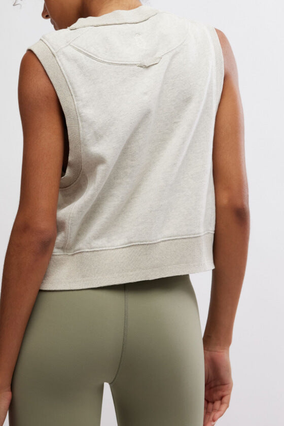 Free People intercept tank in heather grey