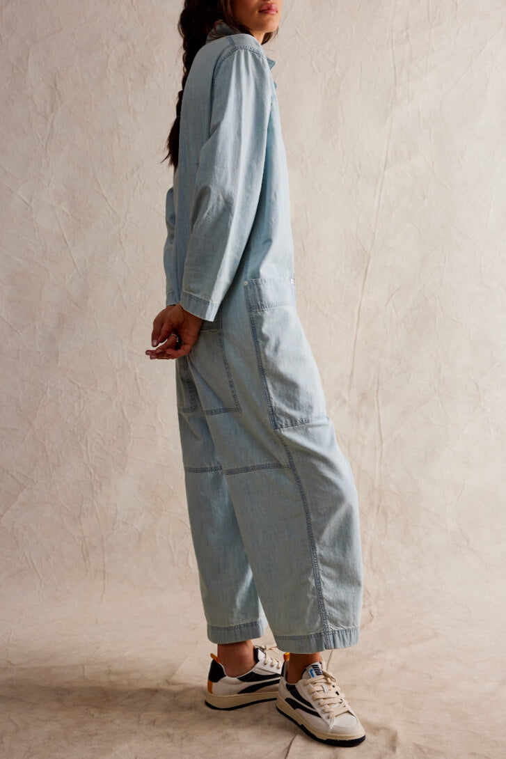 Margarita Jumpsuit in light blue beam