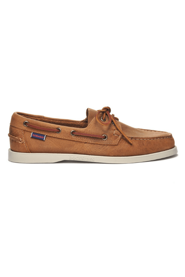 Sebago Dockside Portland Crazy H in tan