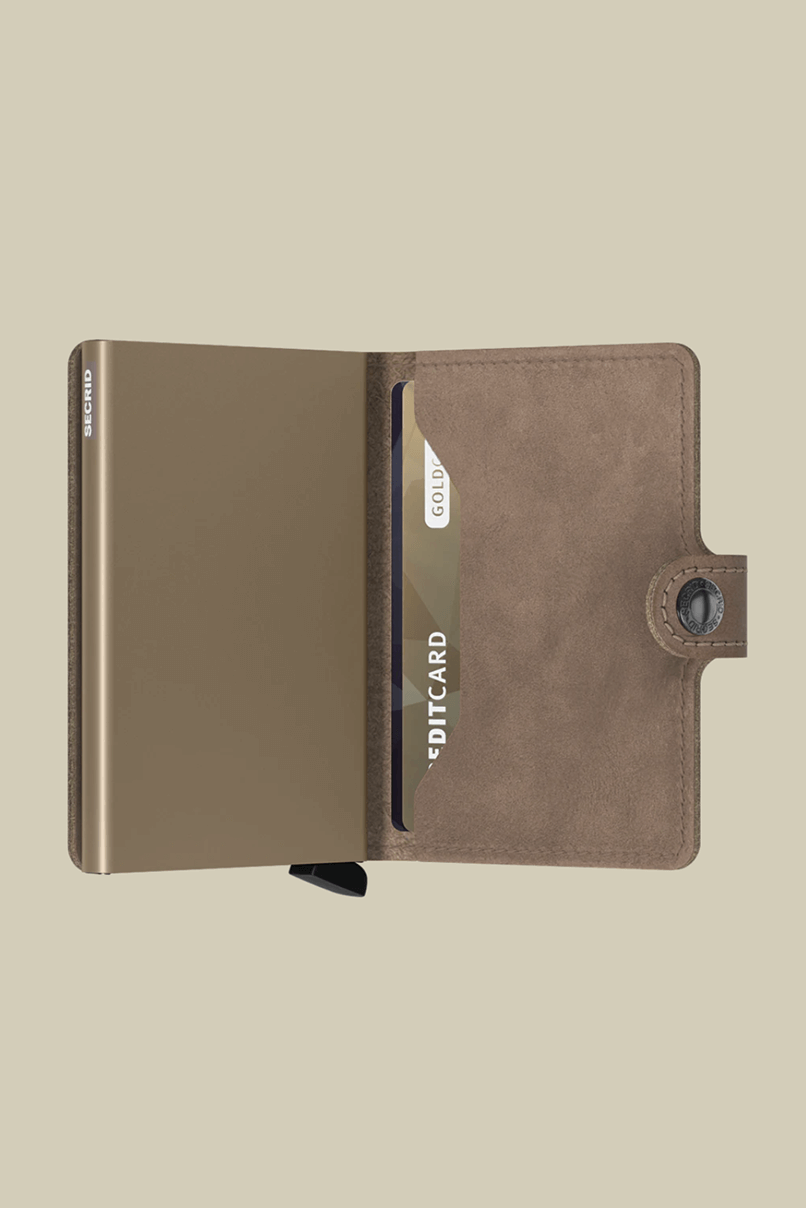 Secrid mini wallet in vintage taupe