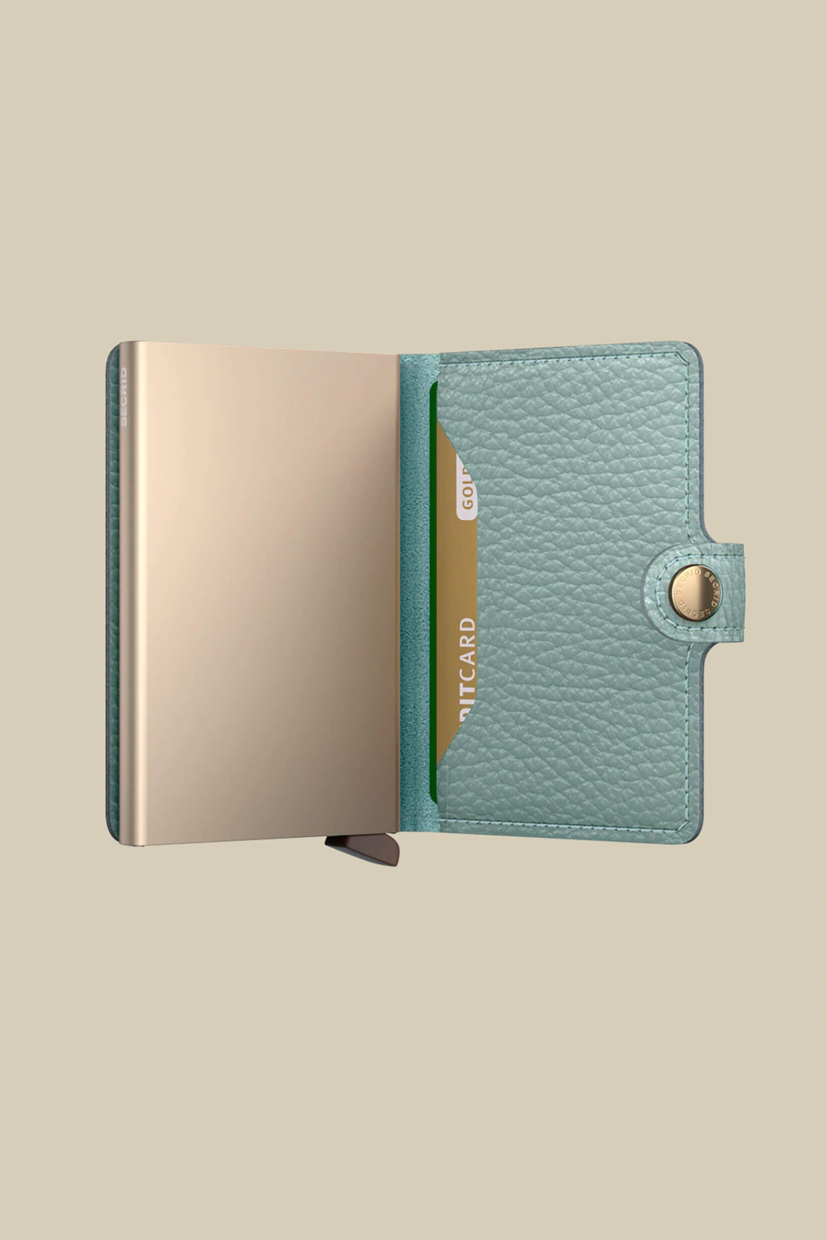 Secrid miniwallet in pebble sea green