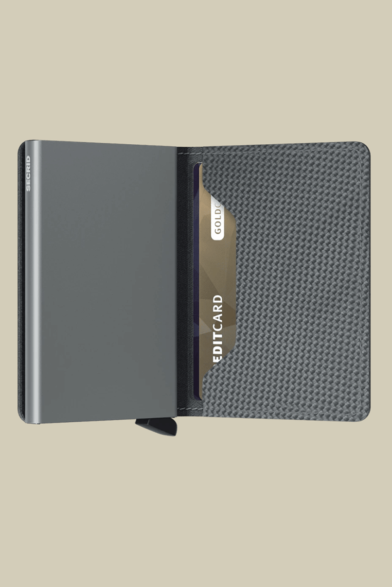 Secrid slim wallet in carbon cool grey