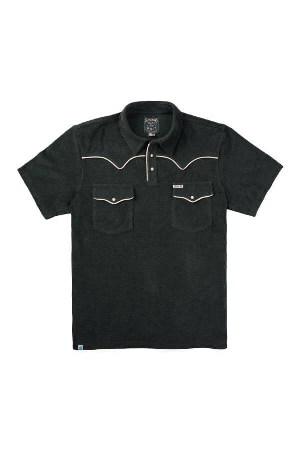 Sendero cantina terry polo in spruce green