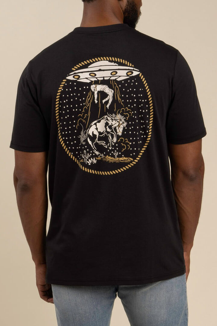 Sendero Charros and Aliens tee in black