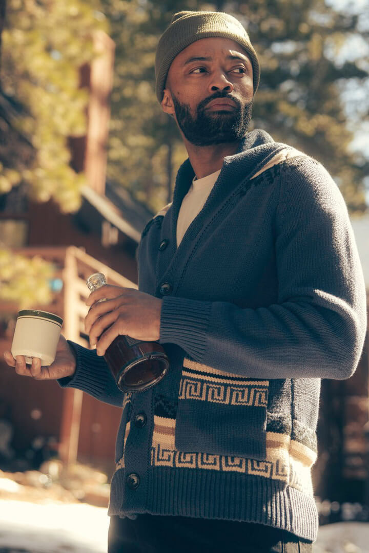 Sendero nuevo laredo jacket in faded indigo