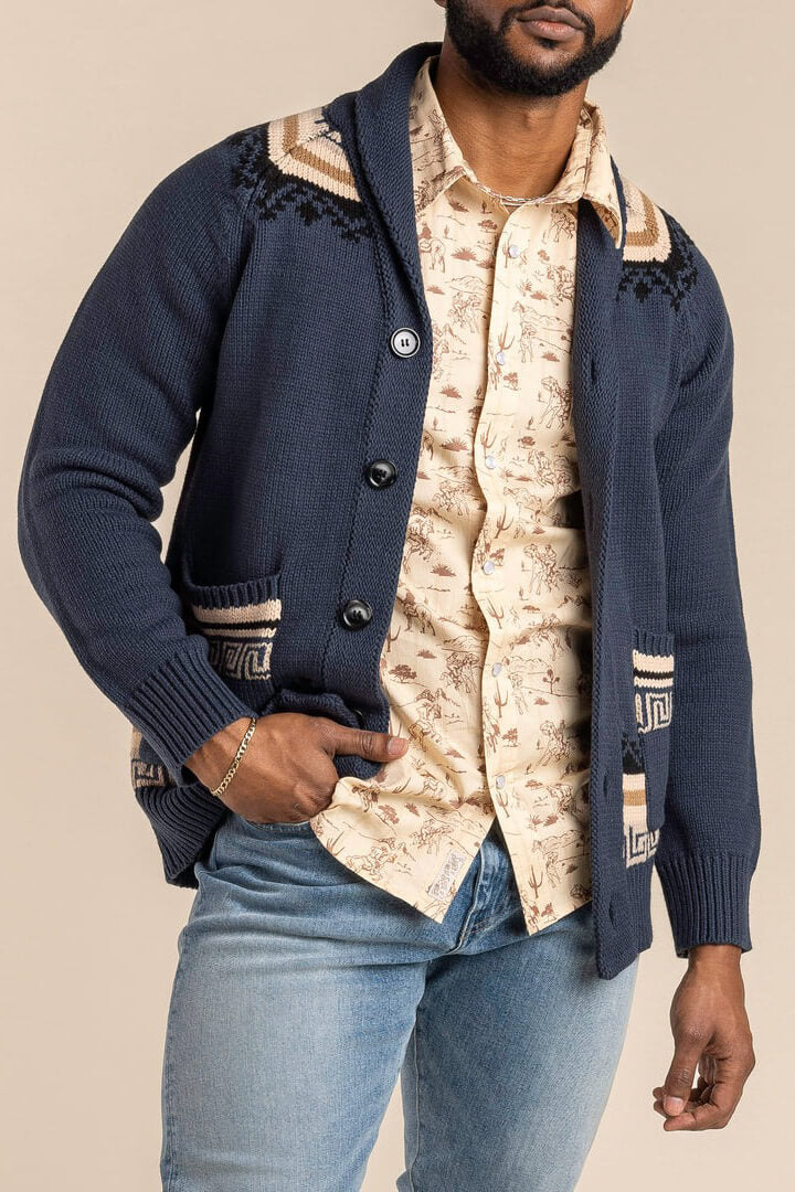 Sendero nuevo laredo jacket in faded indigo