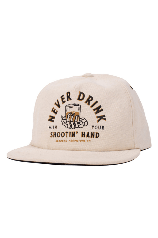 Sendero Shootin Hand Hat in white