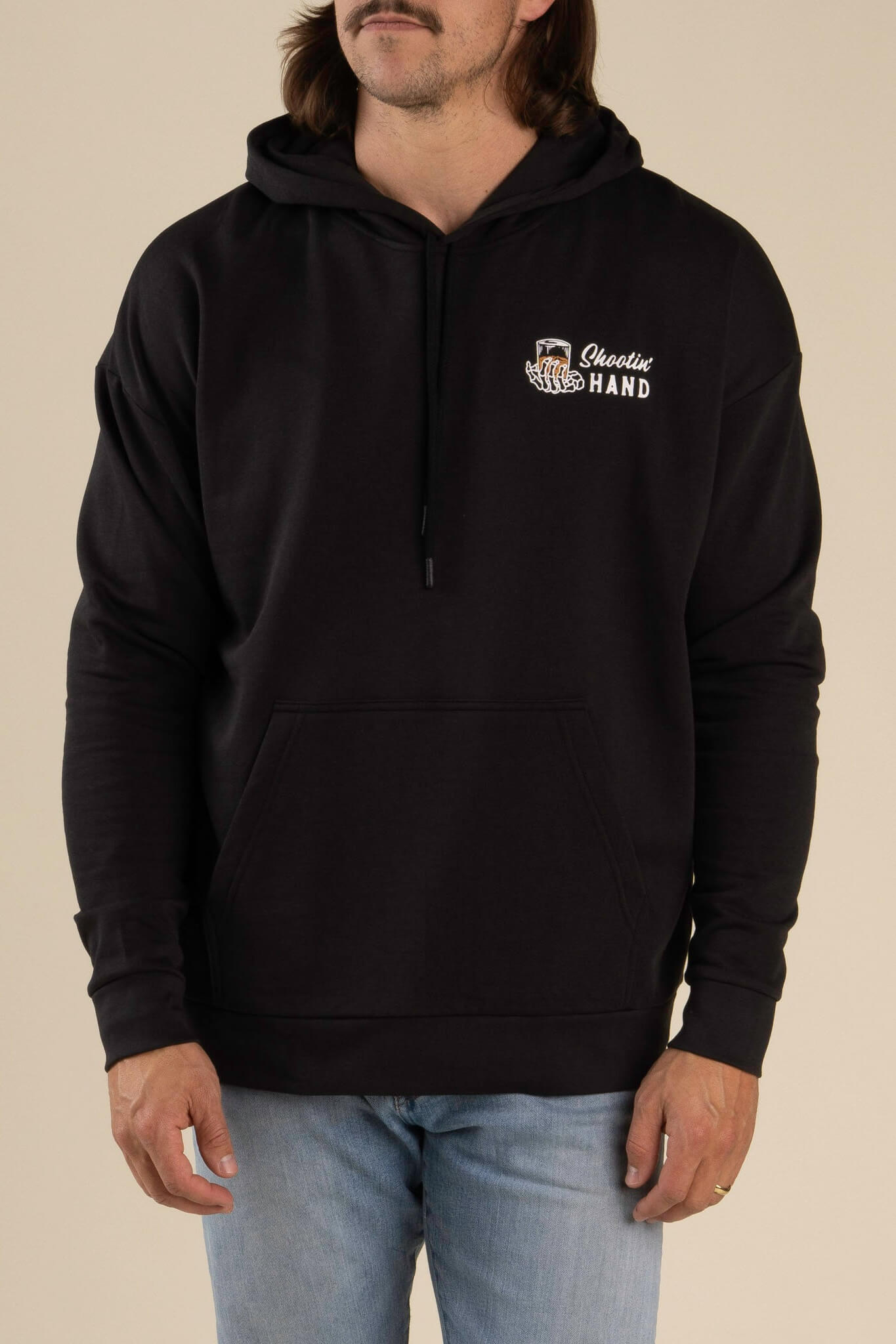 Sendero Shootin Hand Hoodie in black
