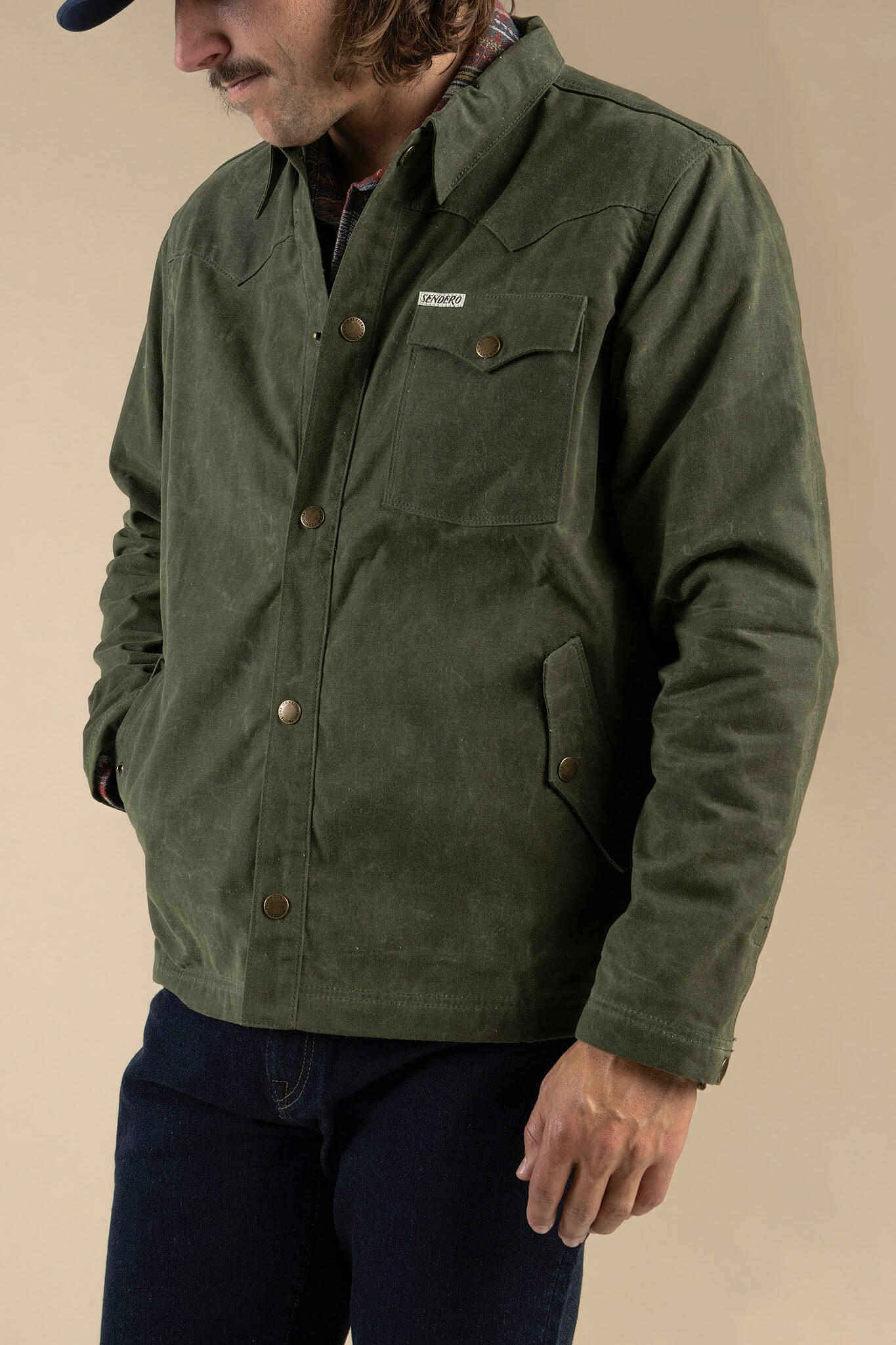 Sendero Waxed Jacket in badlands sage