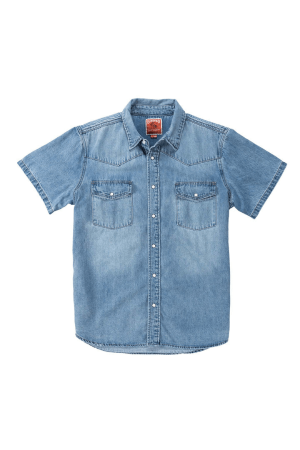 Sendero Wyatt Shirt in vintage denim
