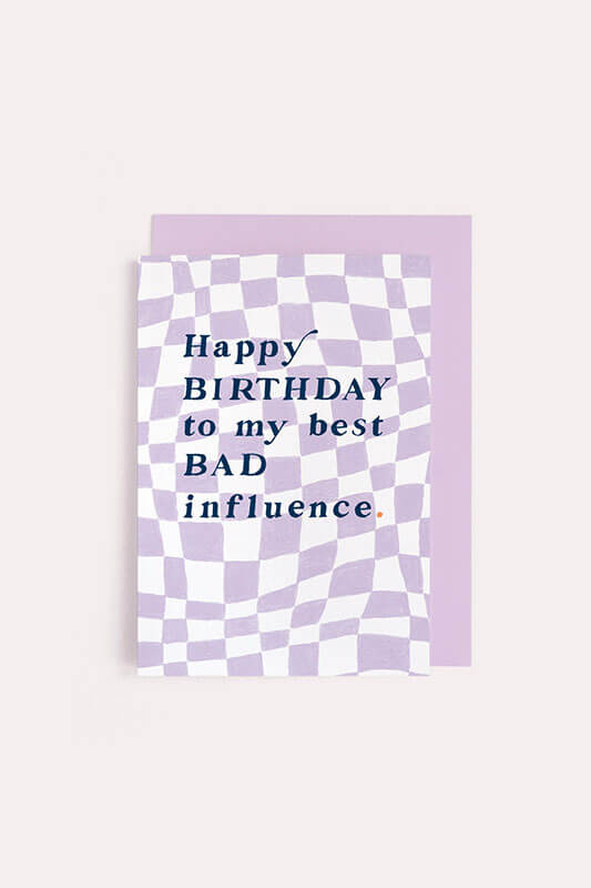 Sister Paper Co. bad influence card