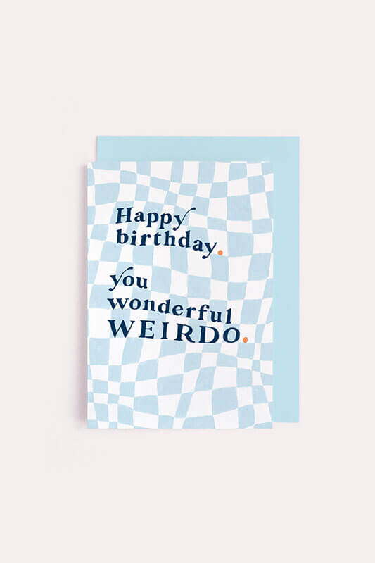 Sister Paper Co. happy birthday weirdo card