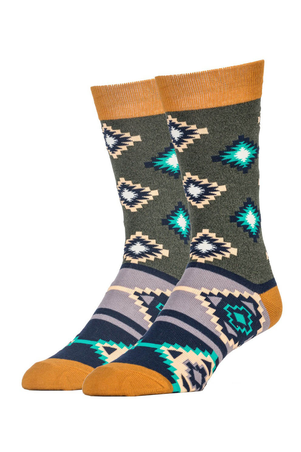 Sock It Up mens crew sock in lemongrass ale