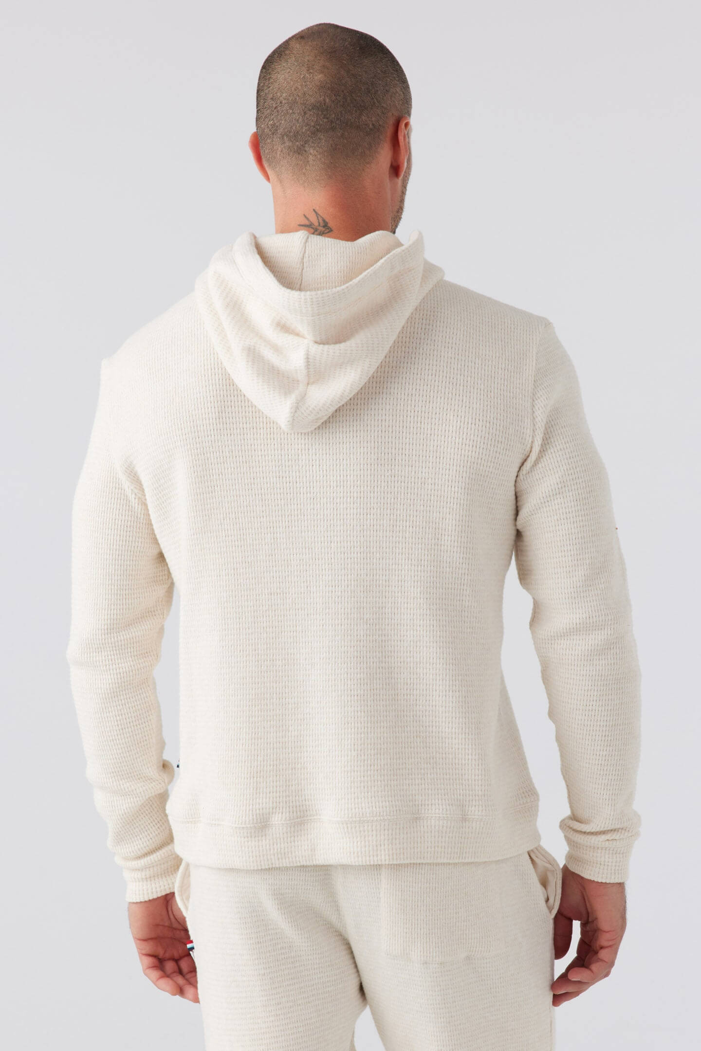 Sol Angeles Marr thermal hoodie in oatmeal