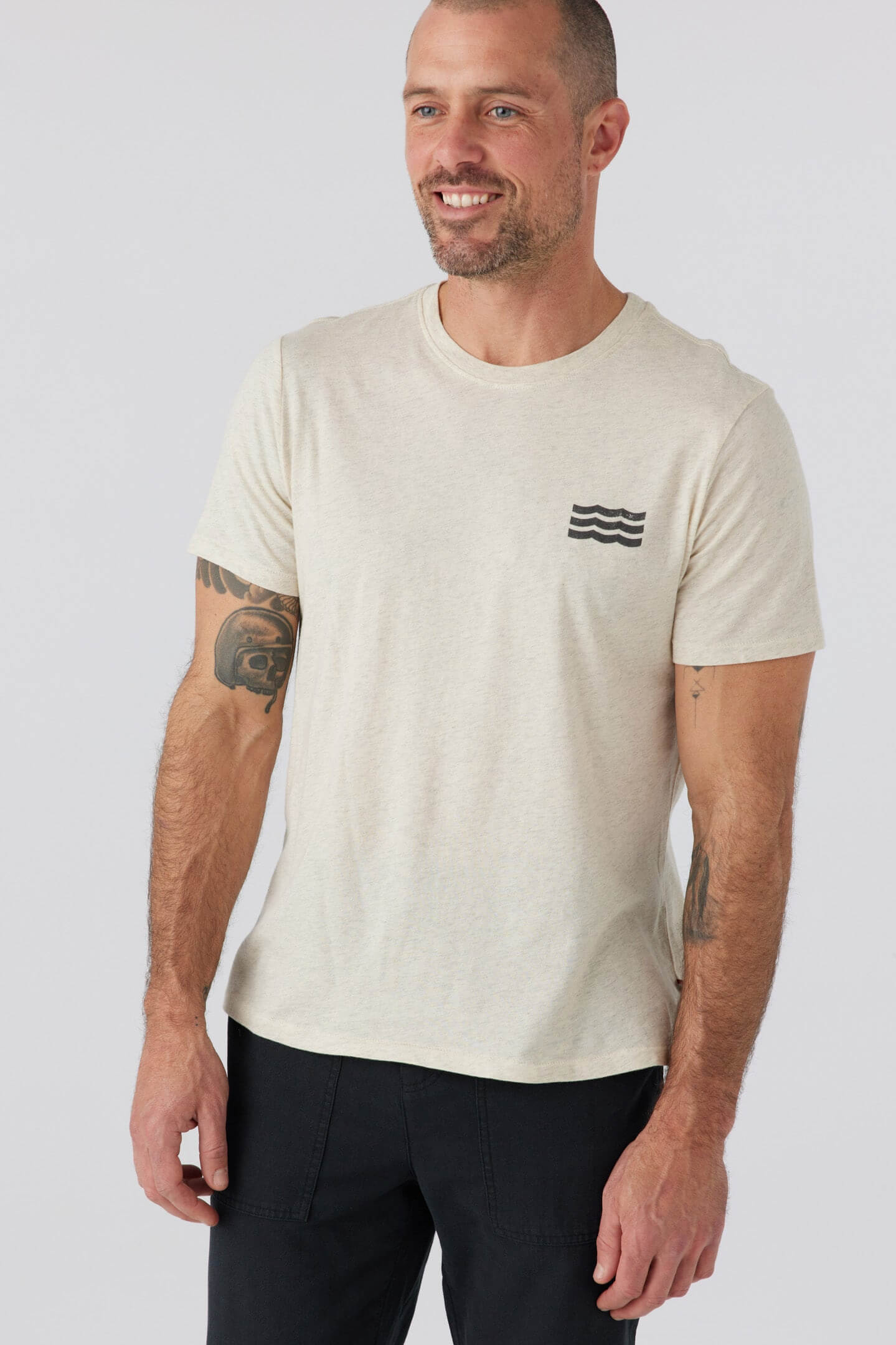 Sol Angeles salute sunset tee in oatmeal