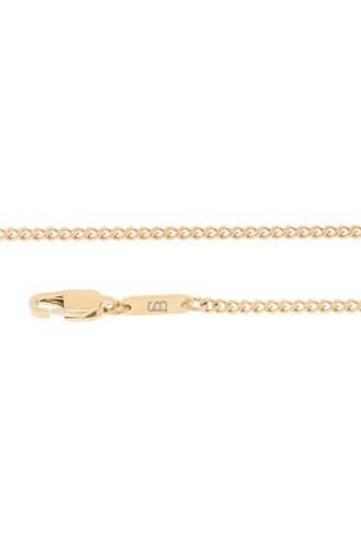 Steel and barnett minimal necklace in gold