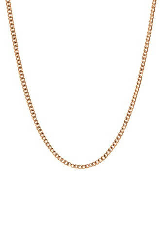 Steel and barnett minimal necklace in gold