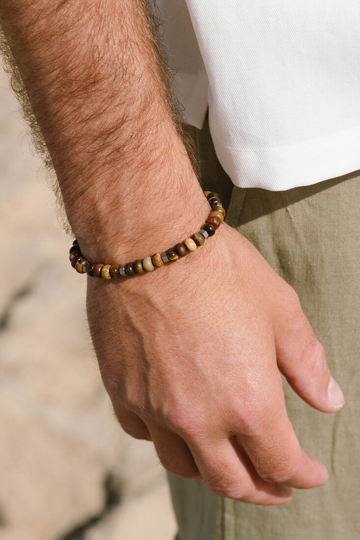 Steel & Barnett Cyrus bracelet in terracotta