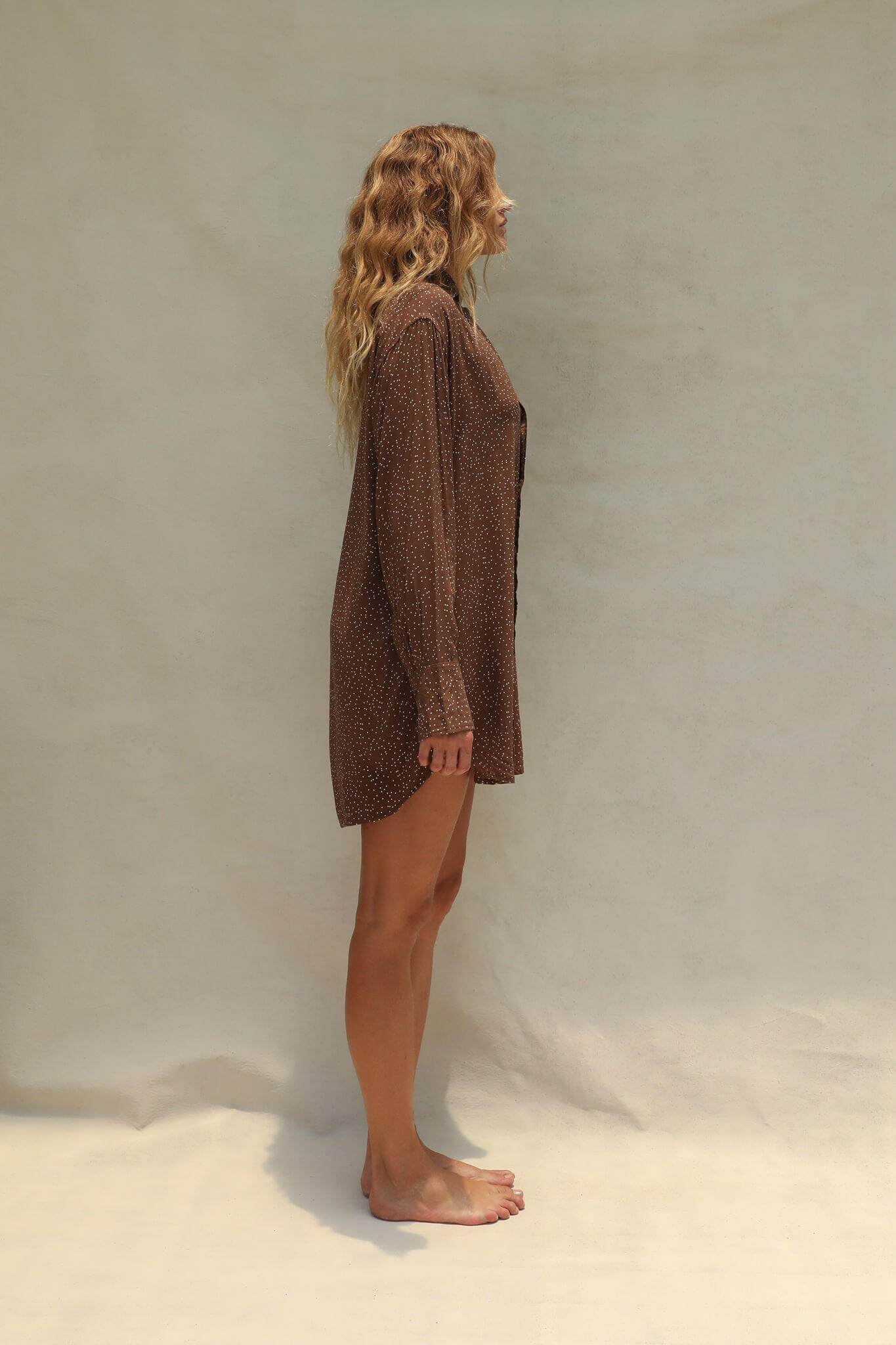 Stone Fox Swim Mini Dress in coco dot