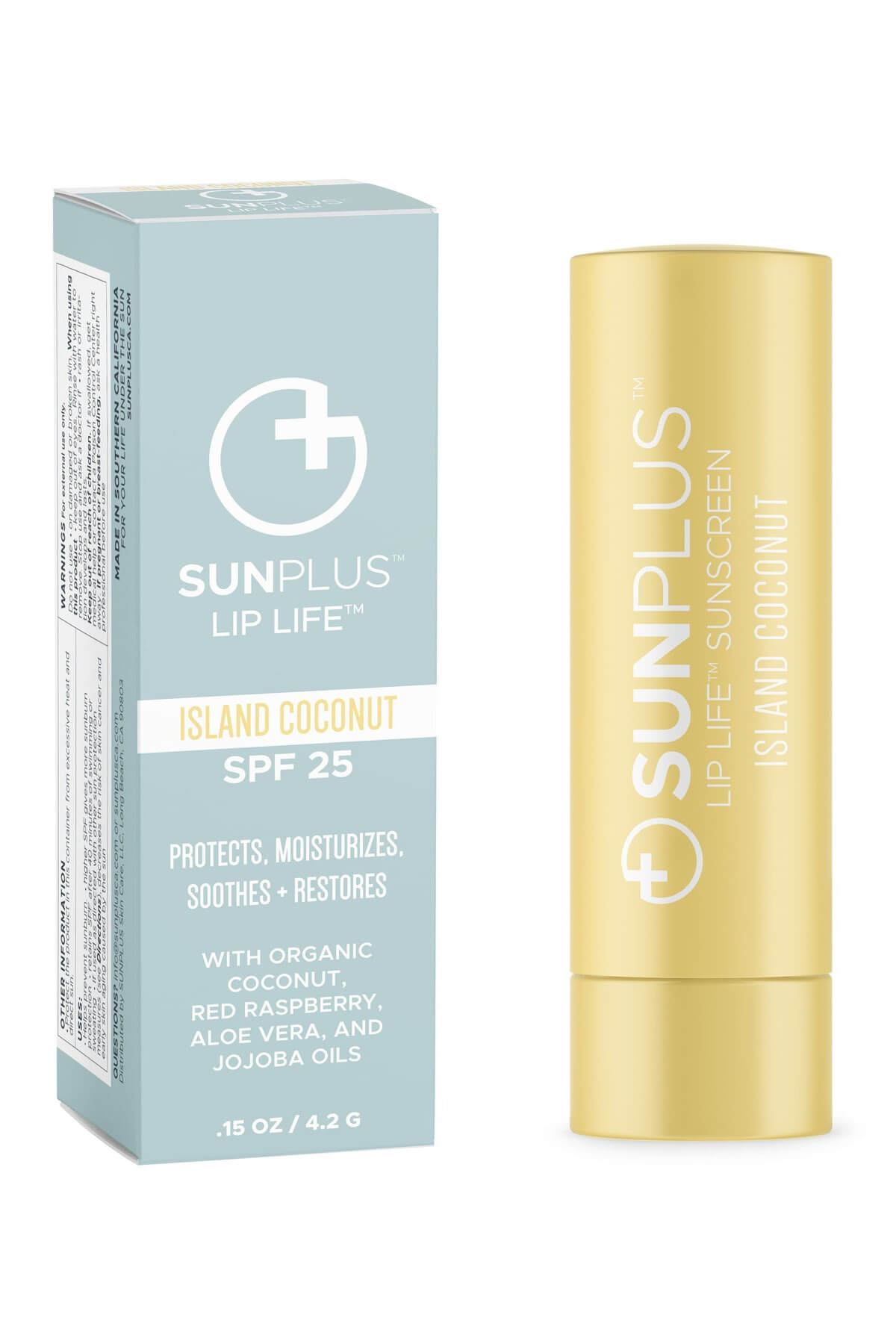 SunPlus Superfood Lip Balm SPF 25 Island Coconut