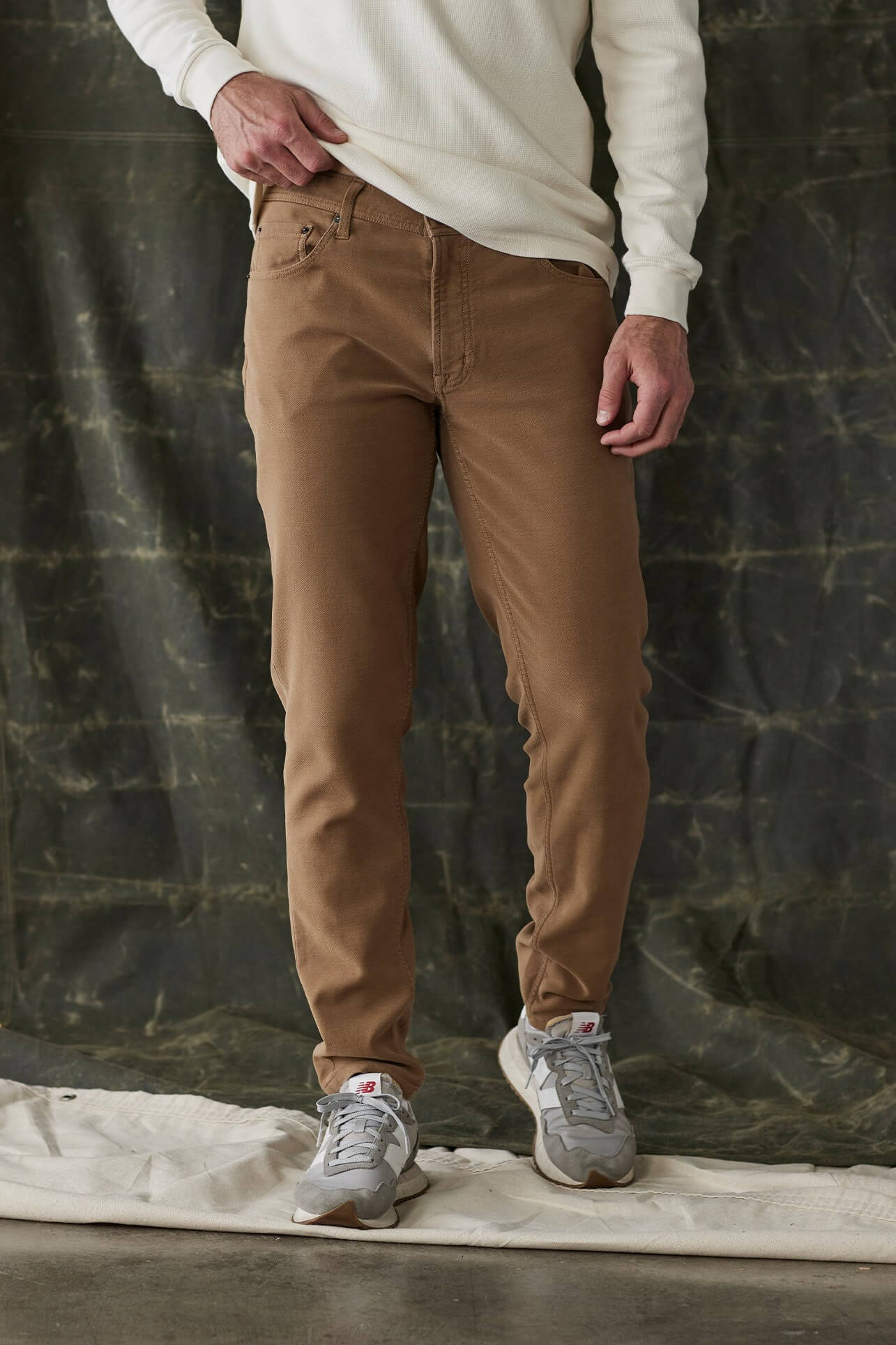 The Normal Brand comfort terry pant in russet 