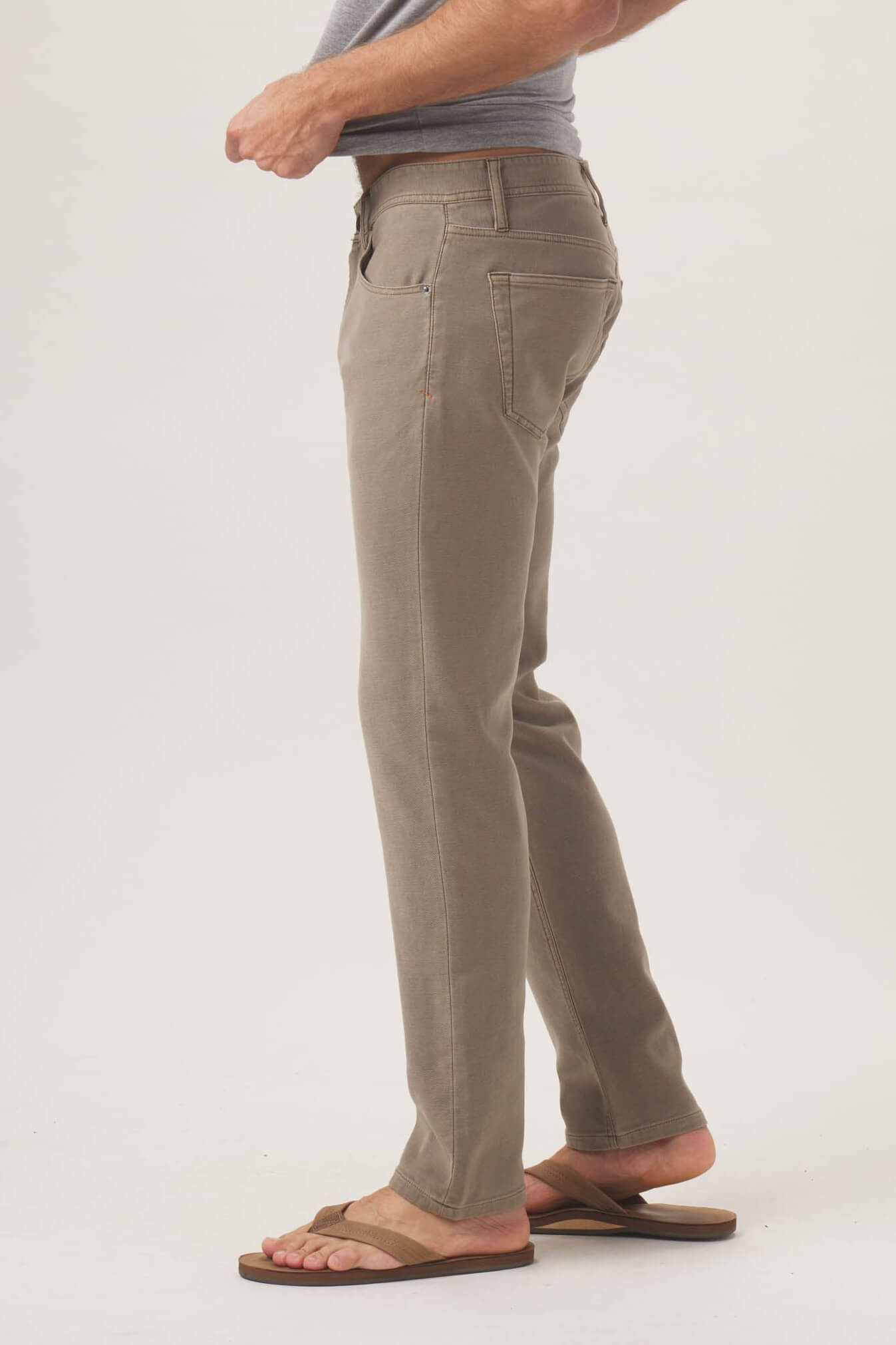 The Normal Brand comfort terry pant in taupe 