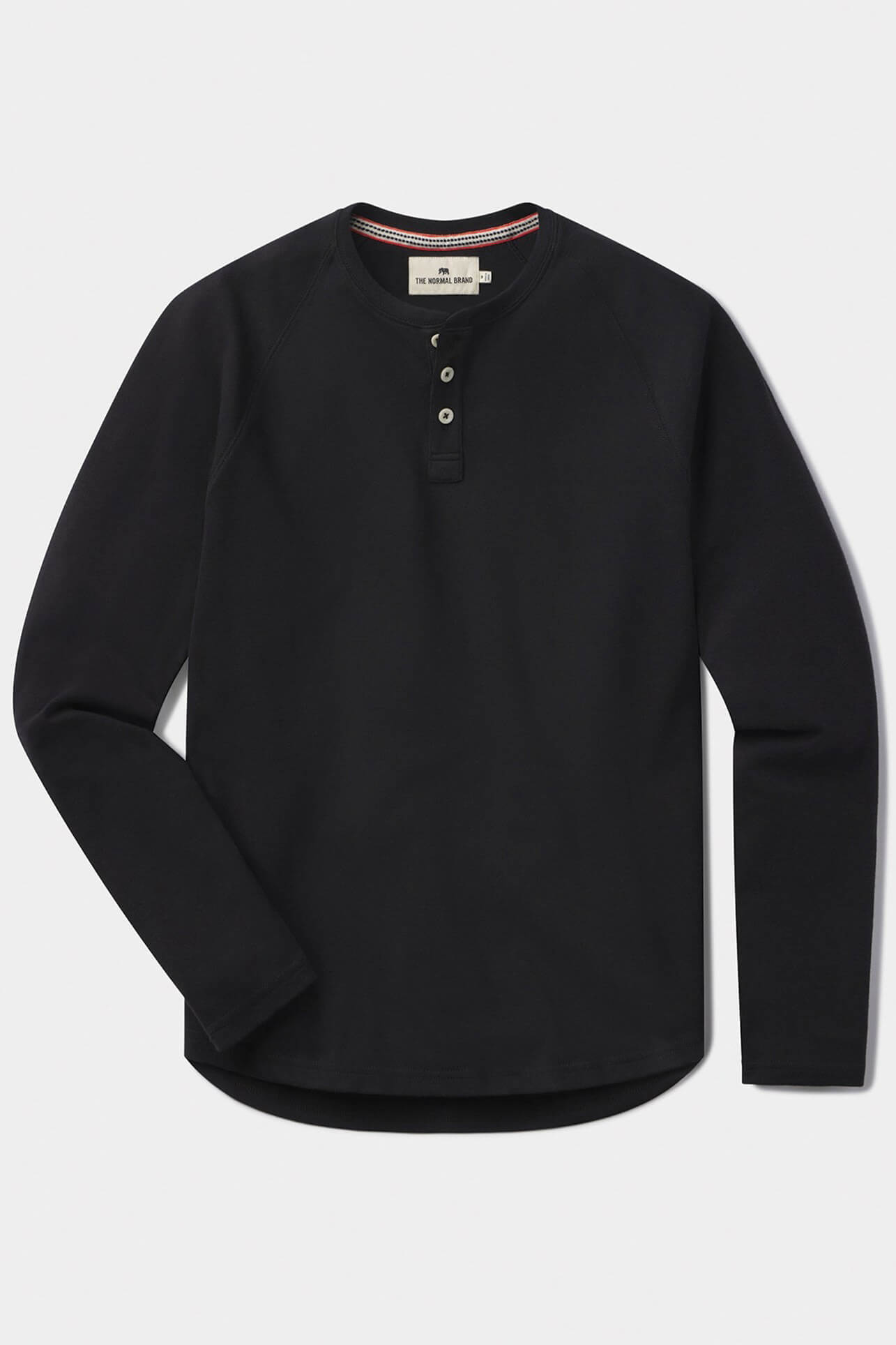 The Normal Brand Puremeso Everyday Henley in black