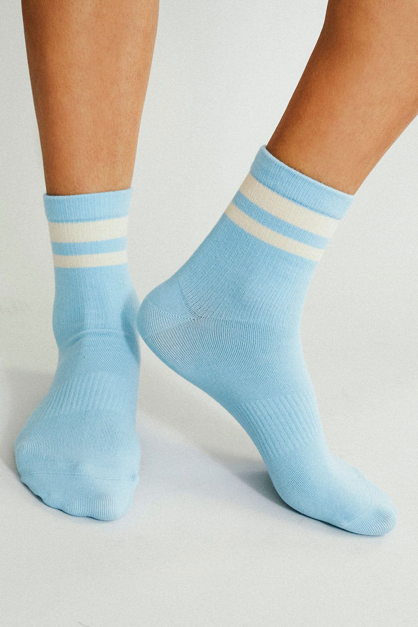 Tailored union jouer ankle sock in baby blue