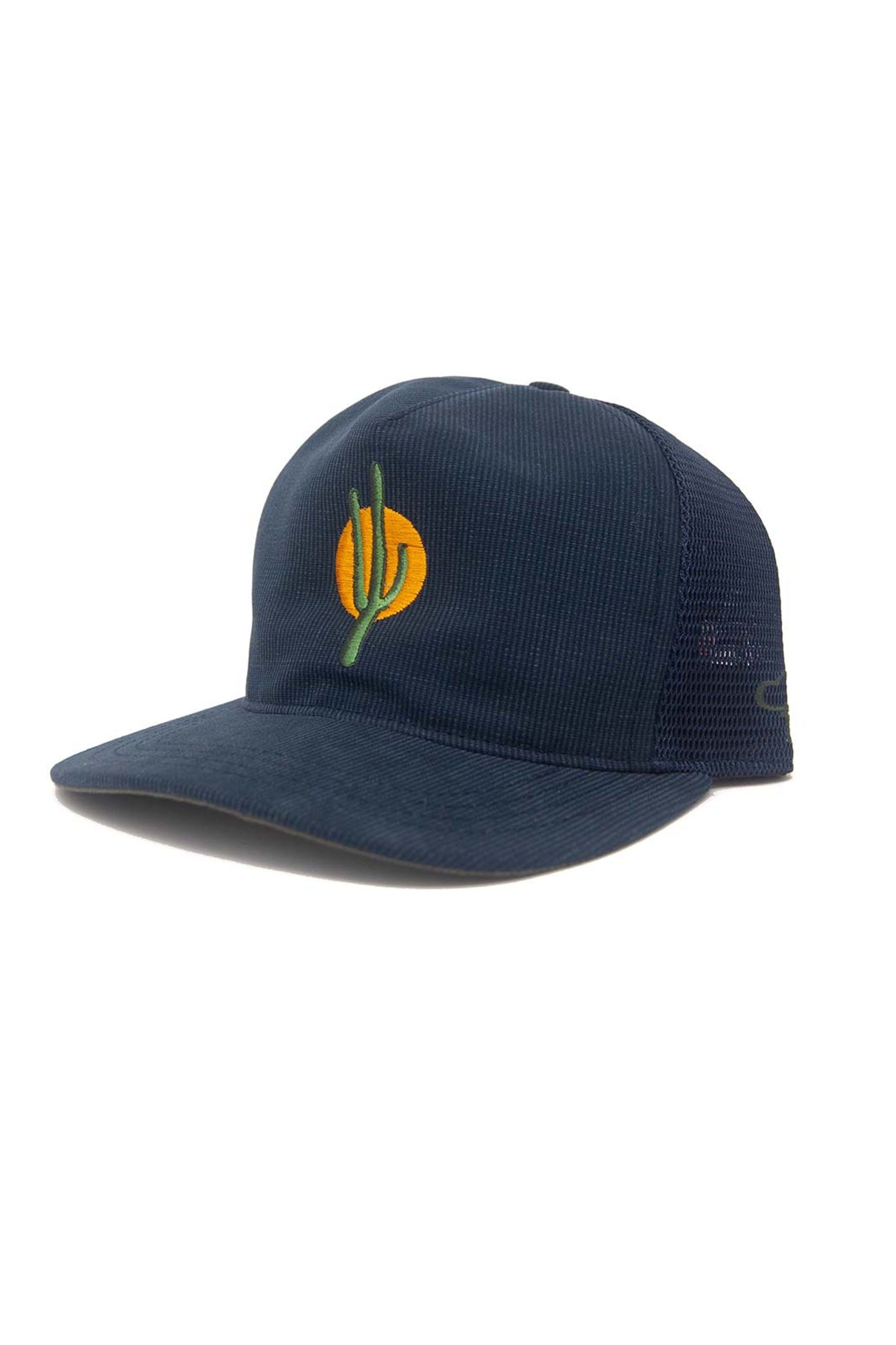 The Ampal Creative sunset cactus trucker hat