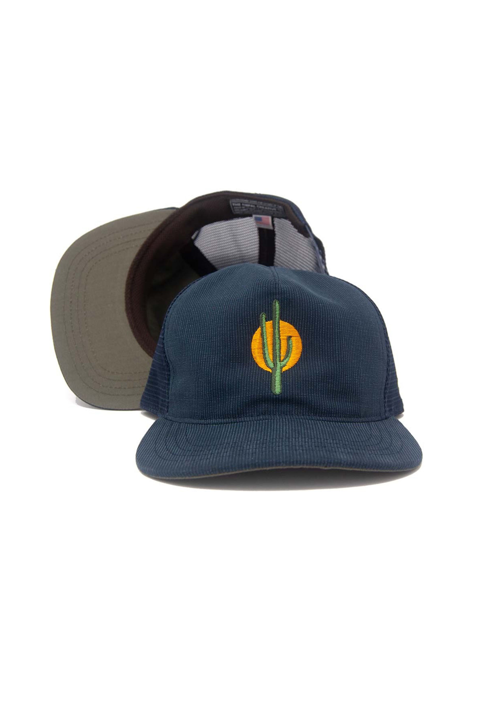 The Ampal Creative sunset cactus trucker hat