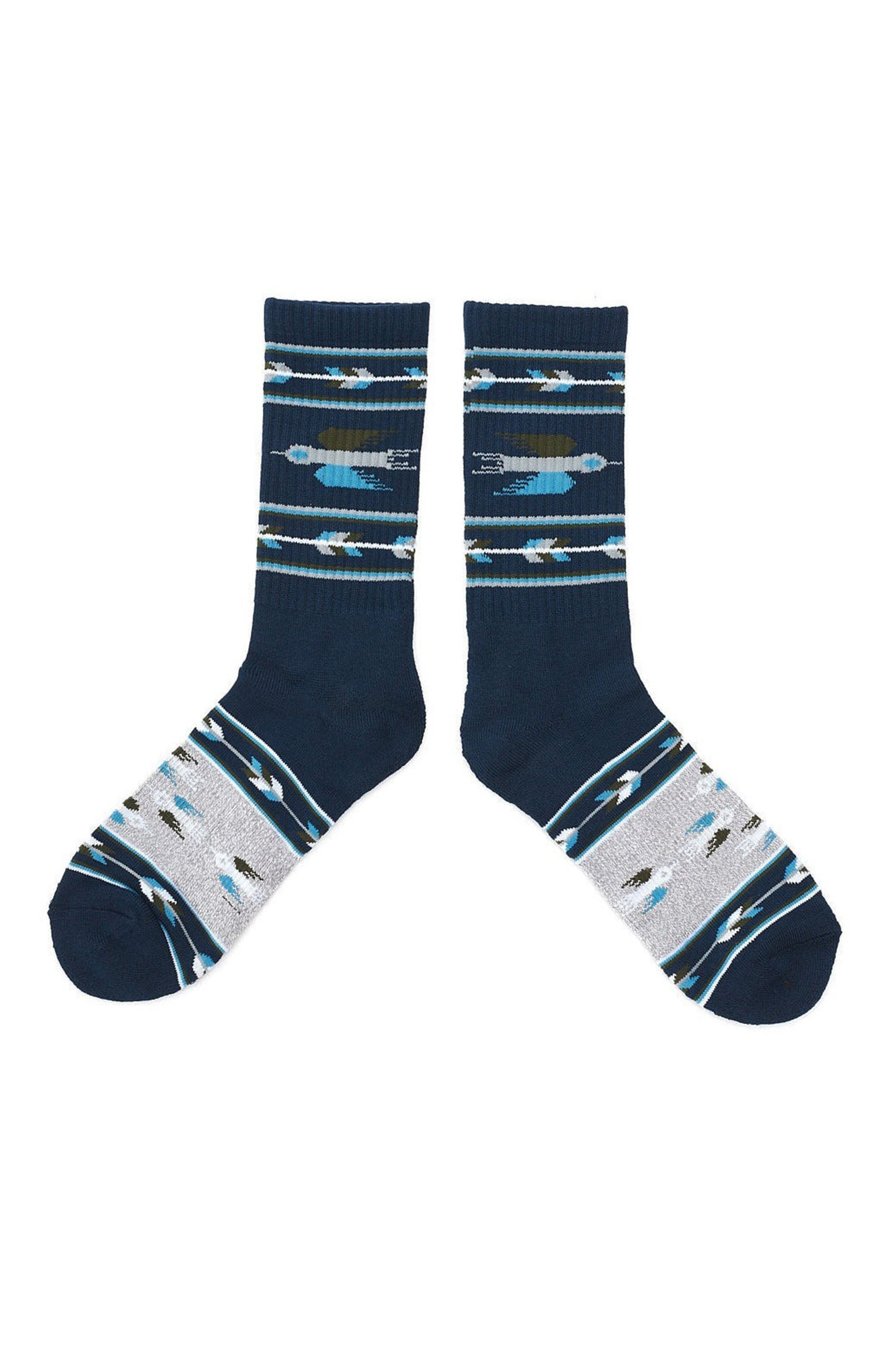 the Ampal creative t bird socks in navy