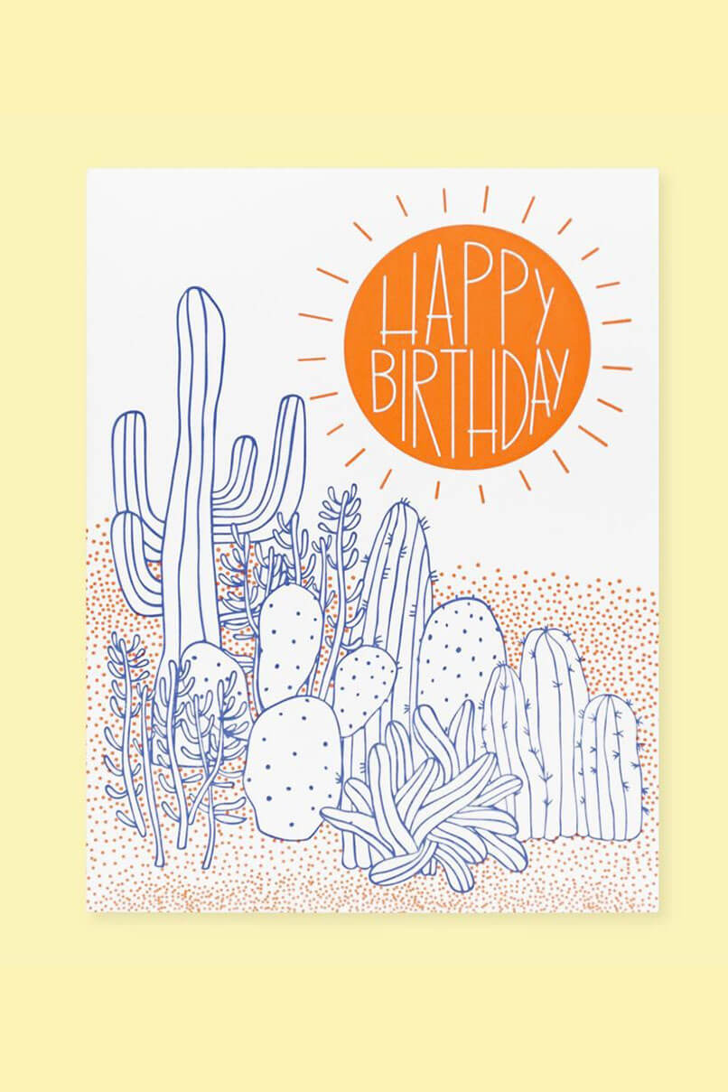 The Good Twin Desert birthday card