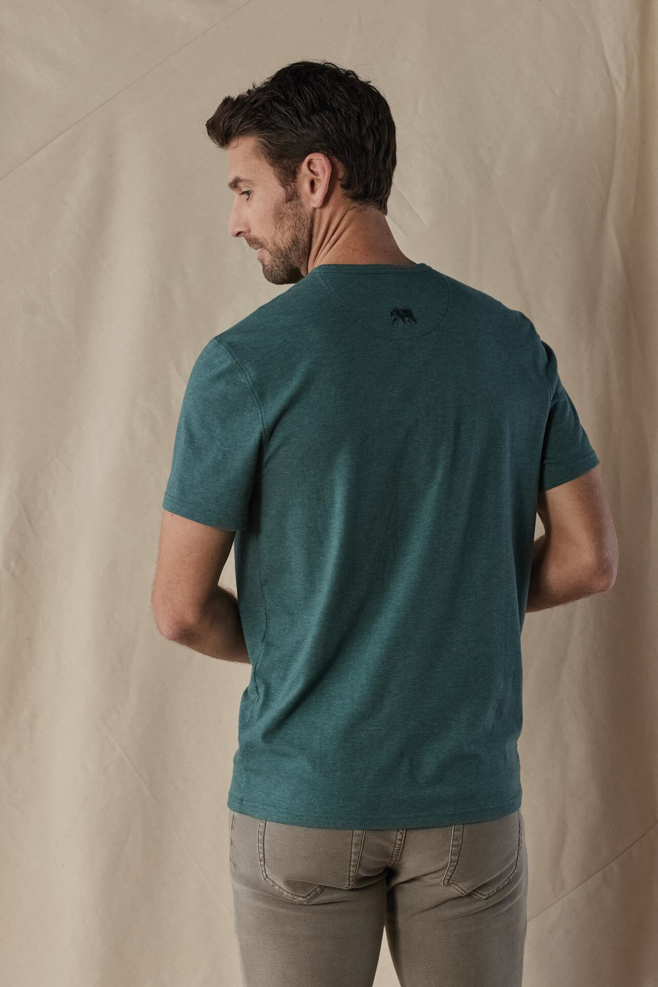The Normal Brand Active Puremeso SS weekend henley in pine