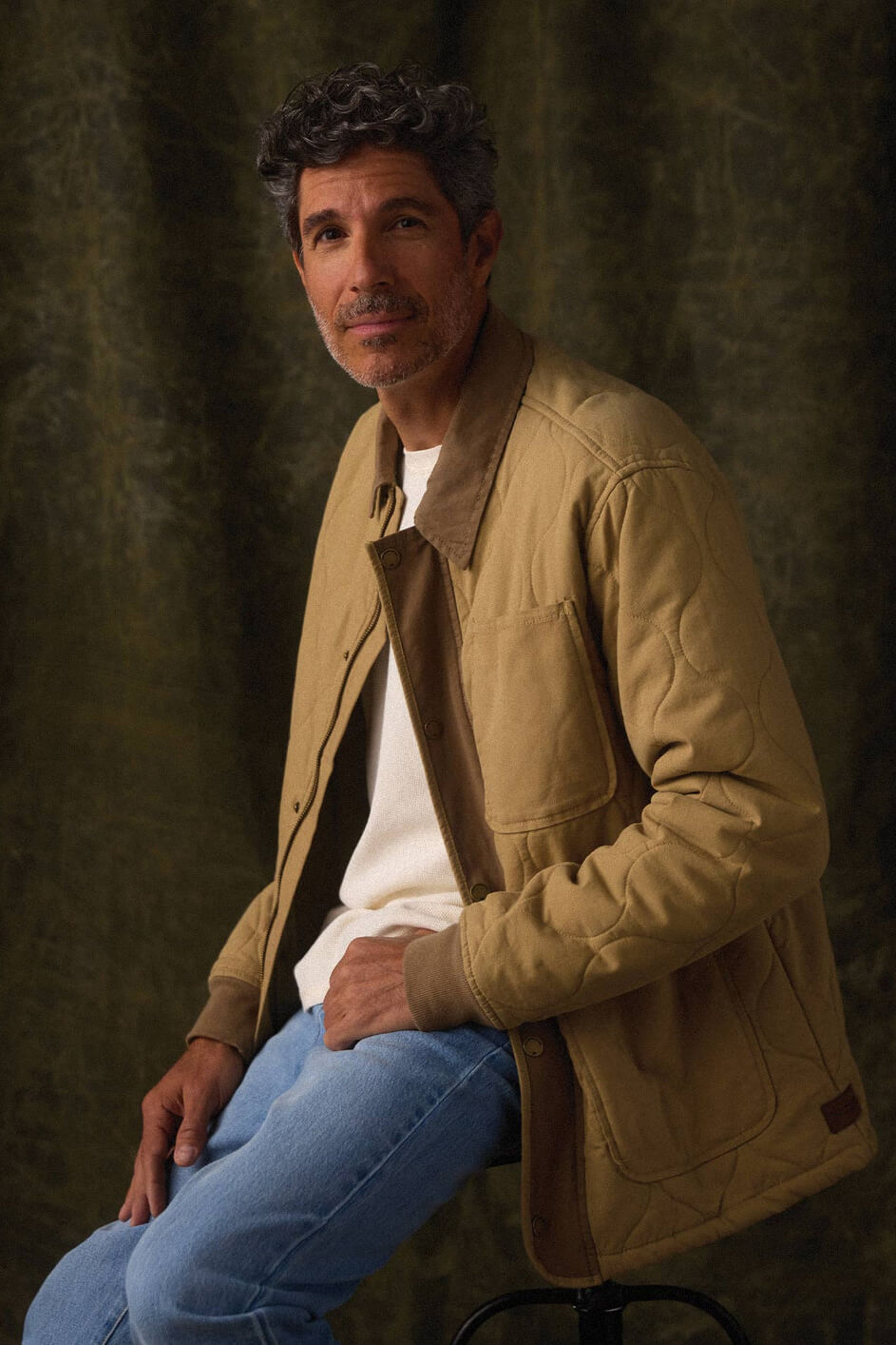 The Normal Brand James Canvas Liner Jacket in tan cedar