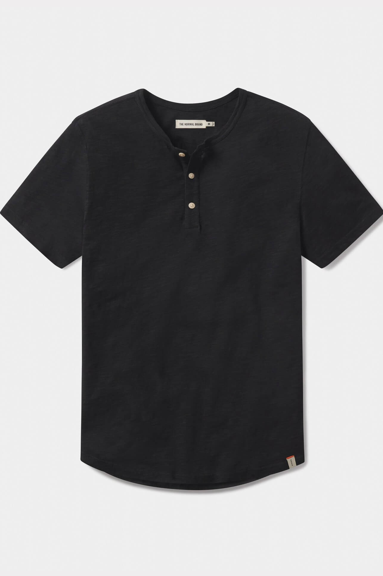 The Normal Brand legacy jersey ss henley in black
