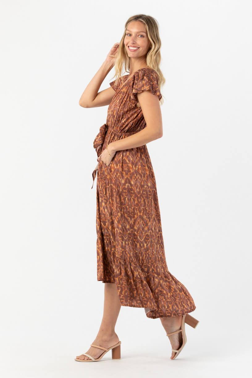 Tiare Hawaii Blake maxi dress in ikat coco