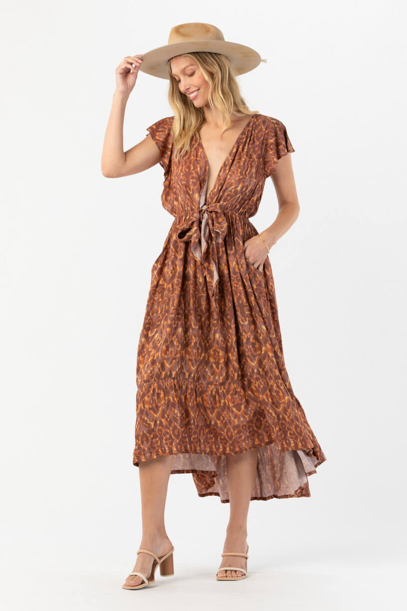 Tiare Hawaii Blake maxi dress in ikat coco