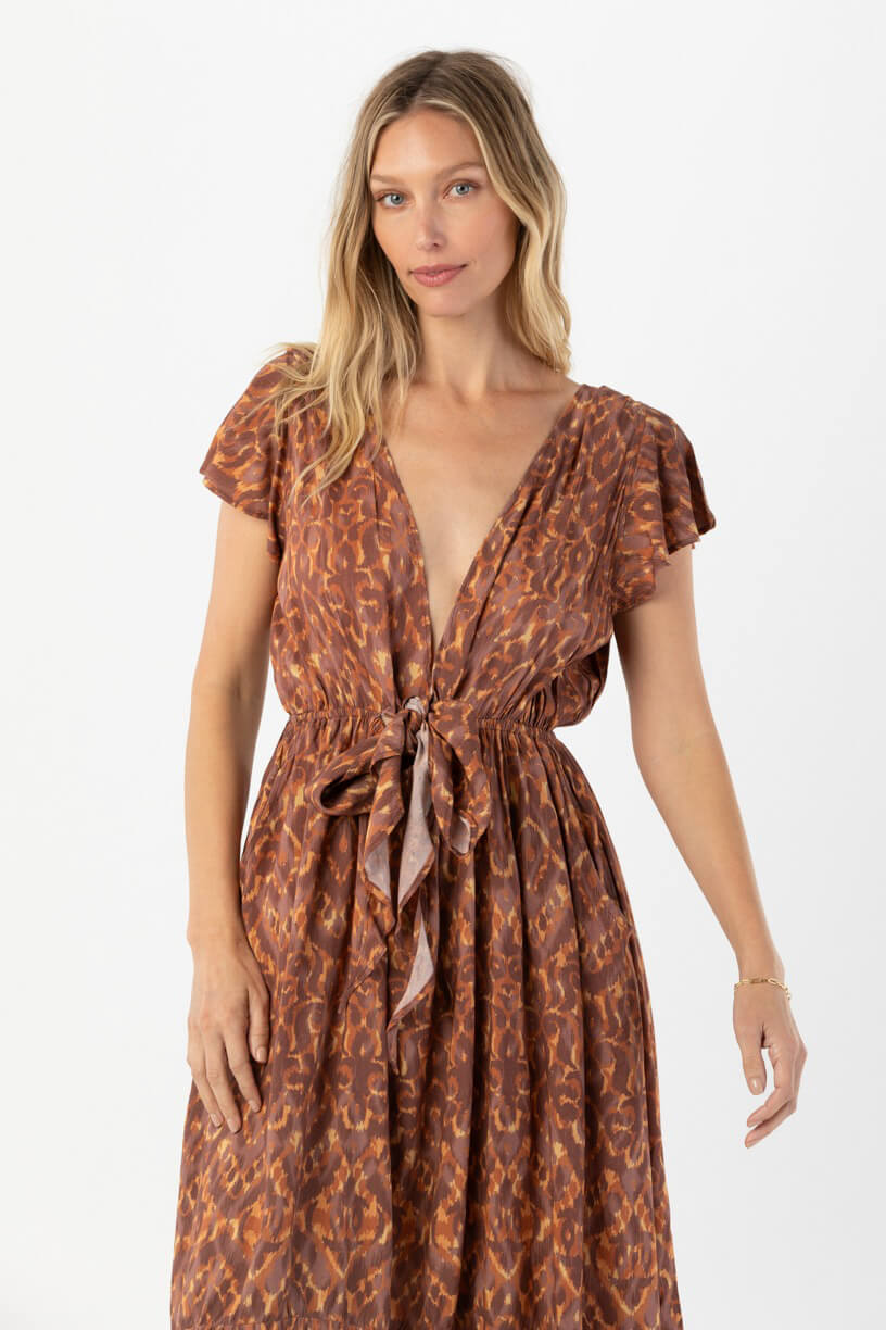 Tiare Hawaii Blake maxi dress in ikat coco