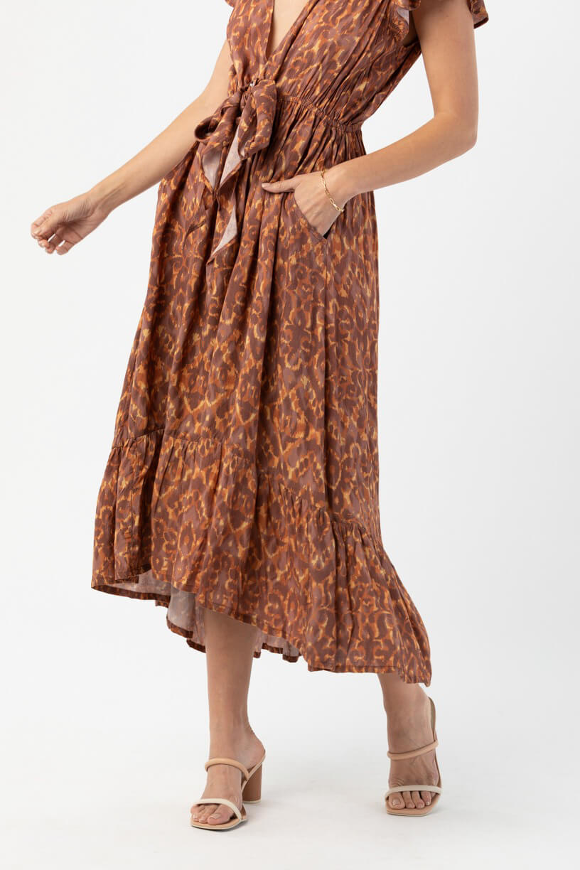 Tiare Hawaii Blake maxi dress in ikat coco