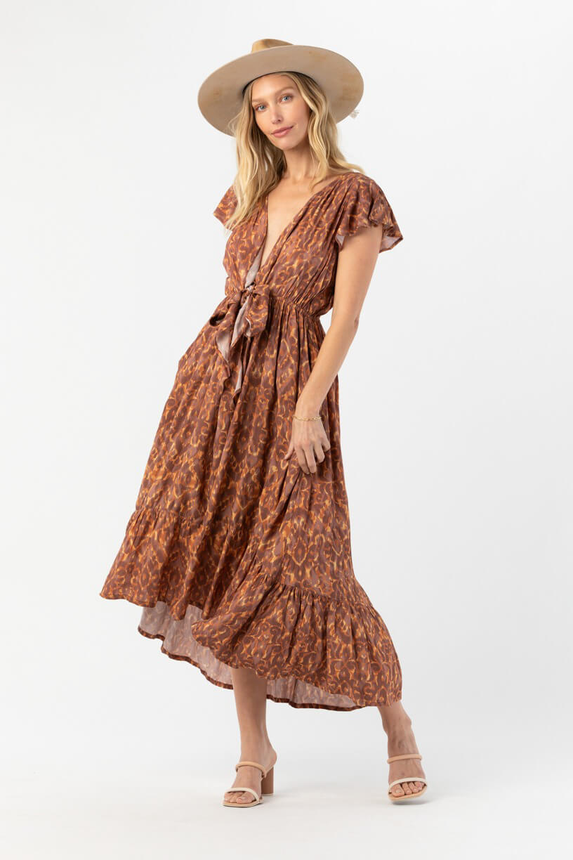 Tiare Hawaii Blake maxi dress in ikat coco