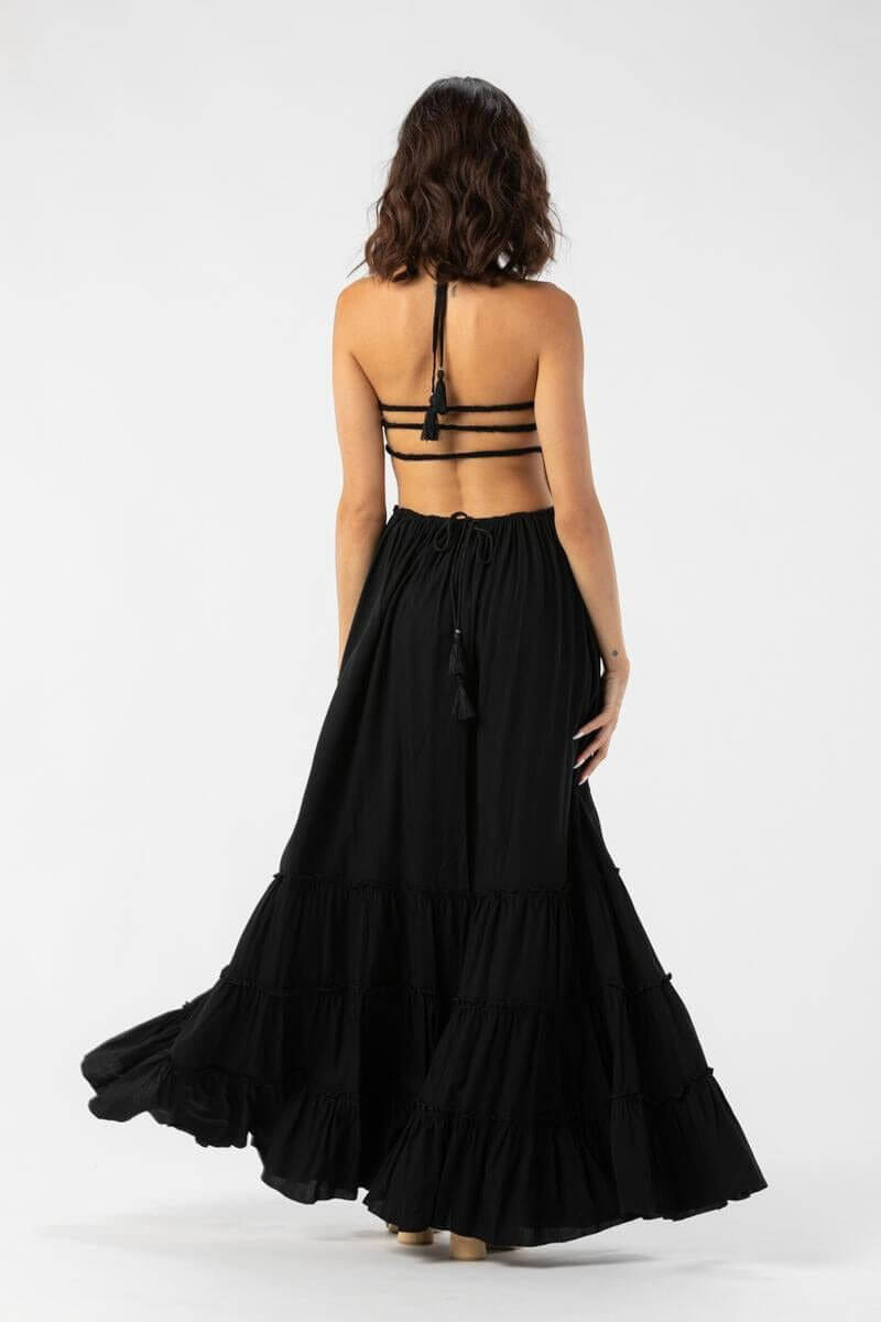 Tiare Hawaii Naia Maxi Dress in black