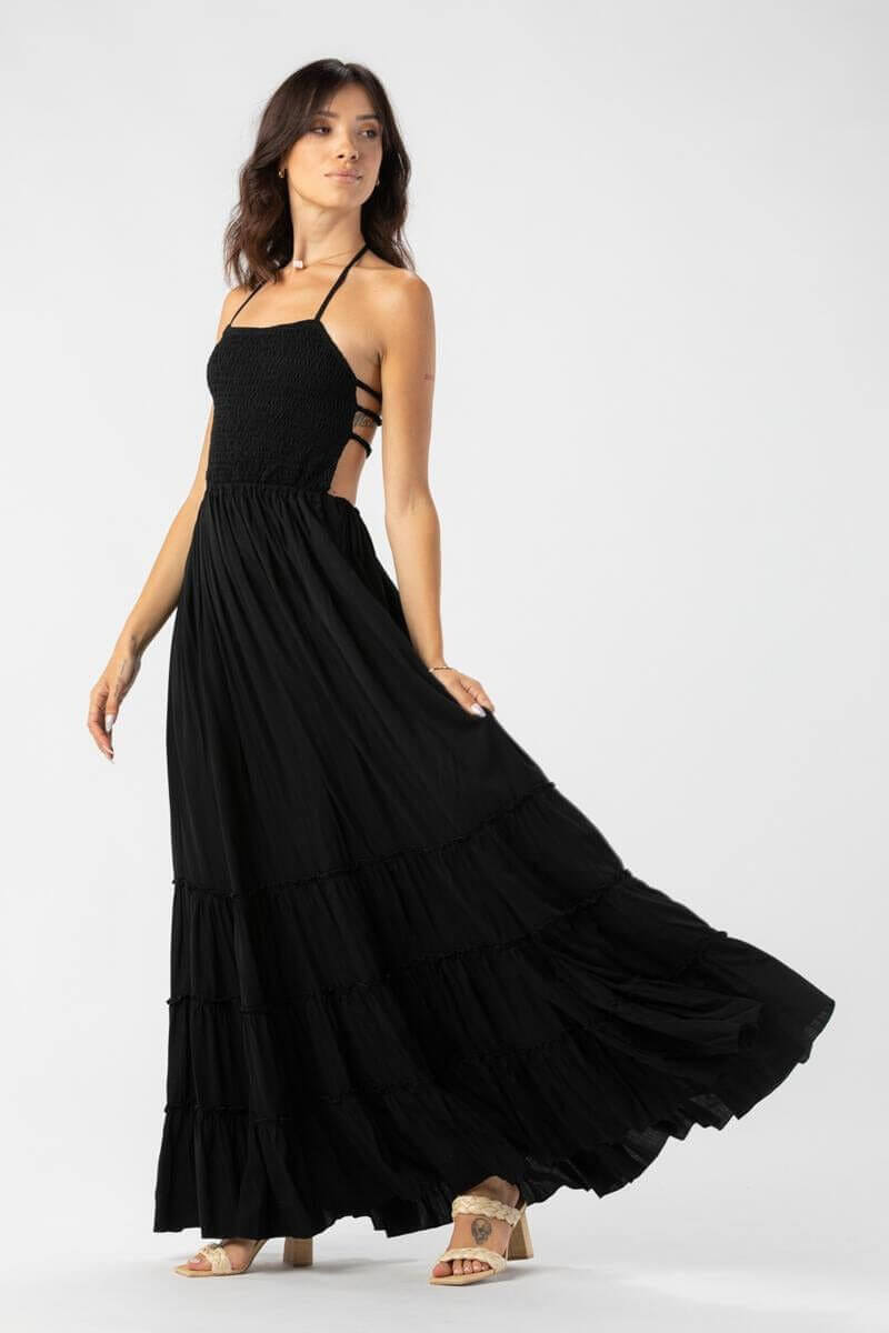 Tiare Hawaii Naia Maxi Dress in black