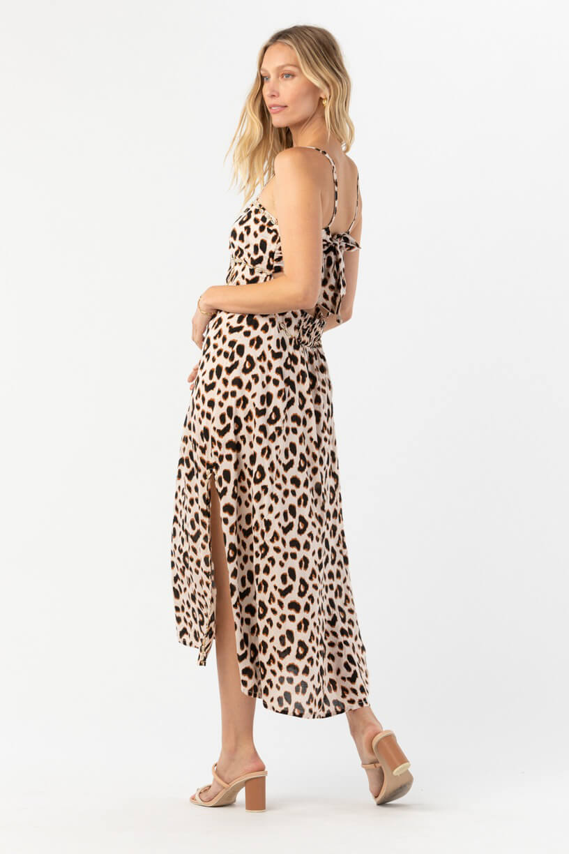 Tiare Hawaii Rio maxi dress in animal blush black