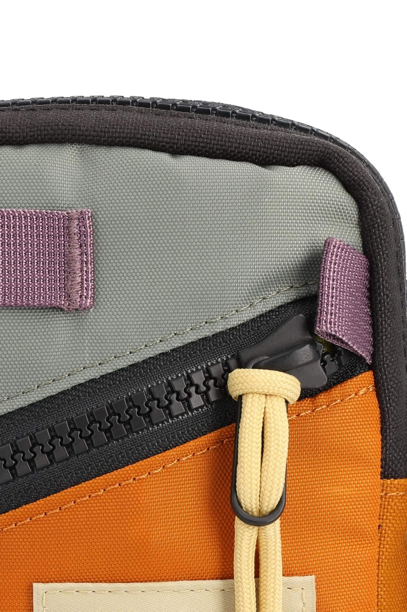 Topo Designs mini shoulder bag in spice and beetle