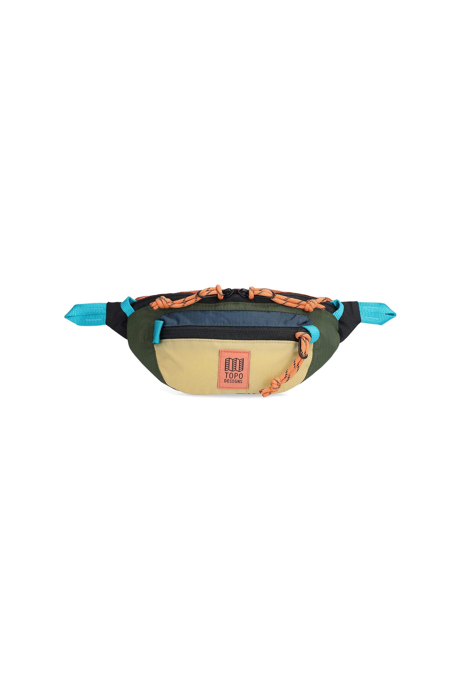 Topo Designs mountain waist pack in olive and hemp